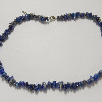 Lápisz lazuli  (lazurkő) lánc